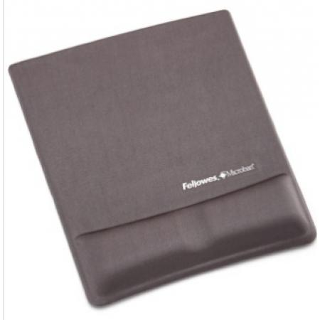 鼠標墊	范羅士Fellowes    CRC91840尊貴絲質(zhì)鼠標墊(伯爵灰)