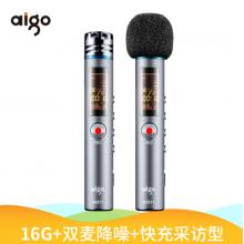 愛國者（aigo） 錄音筆 R5511 16G 專業(yè) 微型迷你 學(xué)習(xí)/會(huì)議采訪取證錄音器 高清遠(yuǎn)距降噪 灰色