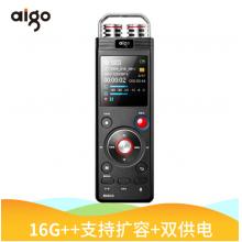 愛國者（aigo）錄音筆 R6633 16G 微型專業(yè)高清遠(yuǎn)距降噪 雙供電TF卡擴(kuò)容 聲控錄音器學(xué)習(xí)/會(huì)議司法維權(quán) 黑色