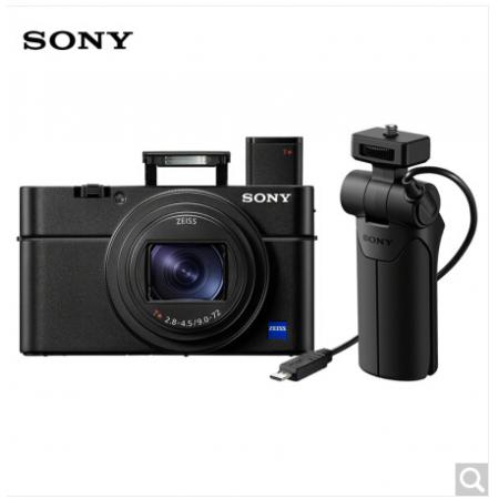索尼（SONY）DSC-RX100M6 黑卡數(shù)碼相機(jī) Vlog視頻拍攝套裝 1英寸大底（蔡司24-200mm鏡頭 4K視頻 黑卡6）（漏）