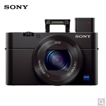 索尼（SONY）RX100M3 黑卡數(shù)碼相機Vlog拍攝 1英寸大底（蔡司24-70mm F1.8-2.8鏡頭 WiFi/翻轉(zhuǎn)屏 黑卡3）