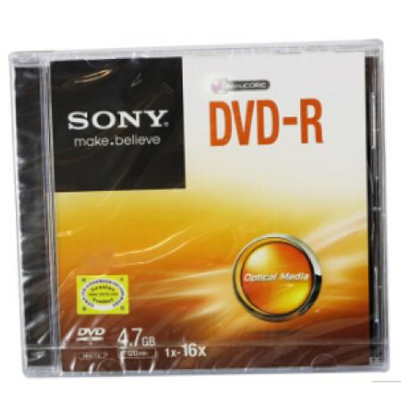 索尼（SONY） DVD刻錄盤 空白刻錄光盤 16X 4.7G DVD-R 單片版 10片/包 單片精裝