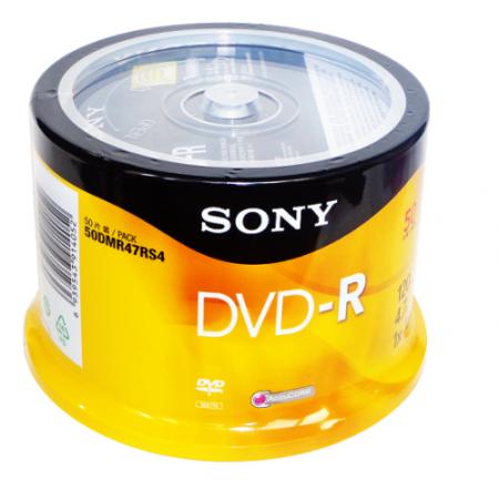 索尼sony 4.7g光盤 dvd刻錄盤 空白光盤 碟片 sony光盤 50片裝 DVD-R 50片桶裝行業(yè)版