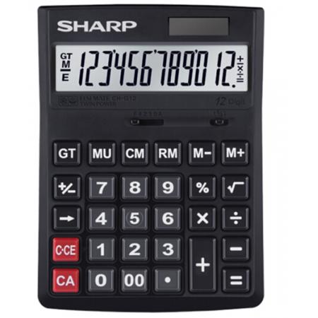 夏普SHARP CH-D12  計算器 辦公商務(wù)型計算器 黑色 CH-D12 中號
