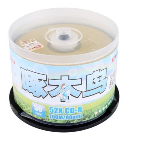 啄木鳥 CD-R 52速 700M 五彩系列 桶裝50片 刻錄盤