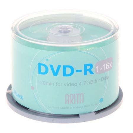 錸德(ARITA) e時(shí)代系列 DVD-R 16速4.7G 空白光盤(pán)/光碟/刻錄盤(pán) 桶裝50片