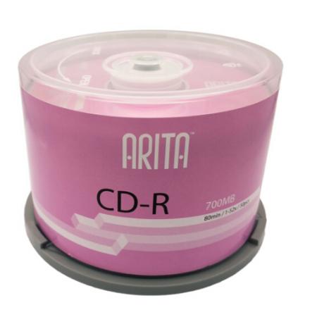 錸德(ARITA) e時代系列 CD-R 52速700M 空白光盤/光碟/刻錄盤 桶裝50片
