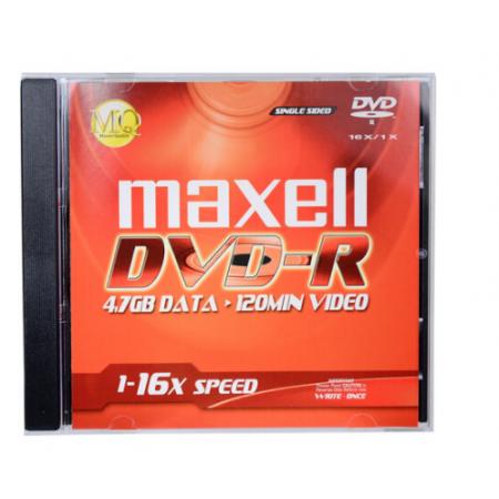 麥克賽爾（maxell）DVD-R光盤(pán) 刻錄光盤(pán) 光碟 空白光盤(pán) 16速4.7GB 1片盒裝，5盒/包