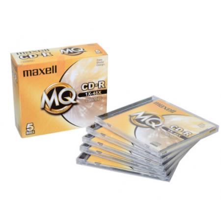 麥克賽爾（maxell）CD-R光盤 刻錄光盤 光碟 空白光盤 48速700M 1片盒裝，5盒/包