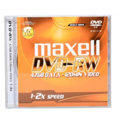 麥克賽爾（maxell）DVD-RW光盤 刻錄光盤 光碟 可擦寫空白光盤 2速4.7G臺產(chǎn) 單片裝