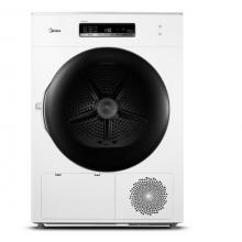 美的（Midea）熱泵式烘干機(jī) 滾筒干衣機(jī) 10公斤大容量 紫外線除菌衣干即停 MH100-H1W 白色