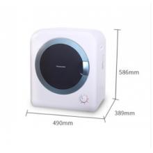 松下（Panasonic) 2公斤恒溫家用滾筒干衣機(jī)烘干機(jī) 即干即穿 速干免熨燙 遠(yuǎn)離梅雨天NH-202GT白色 灰色