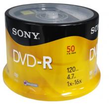 SONY 索尼  dvd刻錄盤 光盤 空白光盤 4.7G 16X DVD-R（50片桶裝）行業(yè)裝