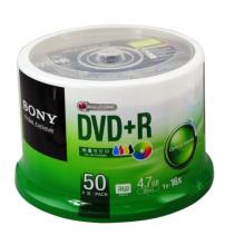SONY 索尼  dvd刻錄盤 光盤 空白光盤 4.7G 16X DVD+R 可打印 （50片桶裝）