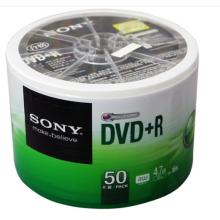 SONY 索尼  dvd刻錄盤 光盤 空白光盤 4.7G 16X DVD+R（50片環(huán)保裝）