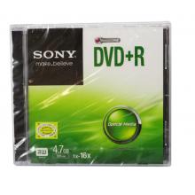 索尼（SONY）DVD+R 光盤/刻錄盤 16速4.7G 單片盒裝10片/包 空白光盤