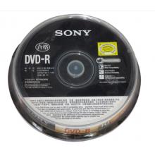 索尼sony  dvd空白光盤 4.7g刻錄盤 刻錄碟片 dvd刻錄盤 10片裝 DVD-R 10片桶裝