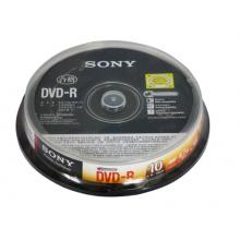 索尼sony  dvd空白光盤 4.7g刻錄盤 刻錄碟片 dvd刻錄盤 10片裝 DVD-R 10片桶裝