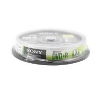 索尼sony  dvd空白光盤 4.7g刻錄盤 刻錄碟片 dvd刻錄盤 10片裝 DVD+R 10片桶裝