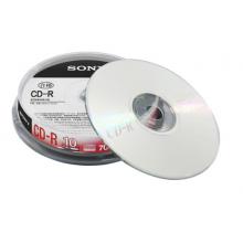 索尼（SONY）CD-R 光盤/刻錄盤 48速700MB 桶裝10片 空白光盤
