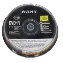 索尼（SONY）DVD-R 光盤/刻錄盤 16速4.7G 桶裝10片 空白光盤
