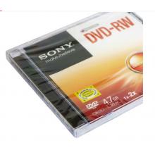 SONY 索尼 dvd可擦寫光盤 刻錄盤 4.7G 空白盤碟 可重復(fù)刻錄 DVD-RW（1-2X） 單片精裝