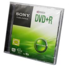索尼（SONY）  DVD刻錄盤 空白刻錄光盤 16X 4.7G DVD+R 單片精裝