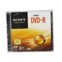 索尼（SONY）  DVD刻錄盤 空白刻錄光盤 16X 4.7G DVD-R 單片精裝