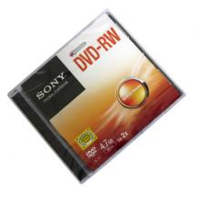 索尼（SONY）DVD-RW 光盤/刻錄盤 1-2速4.7G 單片盒裝 可擦寫 空白光盤