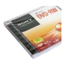 索尼（SONY）DVD-RW 光盤/刻錄盤 1-2速4.7G 單片盒裝 可擦寫 空白光盤
