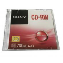 索尼（SONY）CD-RW 光盤(pán)/刻錄盤(pán) 1-4速700MB 單片盒裝 可擦寫(xiě) 空白光盤(pán)