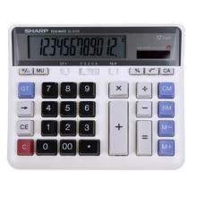 夏普（SHARP）EL-2135 12位商務辦公臺式計算器銀行財務會計桌面電腦大按鍵太陽能大號計算器