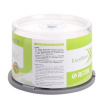 錸德(RITEK) 臺(tái)產(chǎn)超亮可打印 DVD-R 16速4.7G 空白光盤/光碟/刻錄盤 桶裝50片