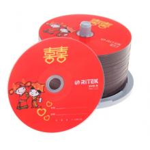 錸德(RITEK) 婚慶系列 DVD-R 16速4.7G 空白光盤/光碟/刻錄盤 桶裝50片