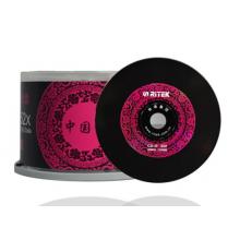 錸德(RITEK) 臺(tái)產(chǎn)中國(guó)紅黑膠音樂(lè)盤 CD-R 52速700M 空白光盤/光碟/刻錄盤 桶裝50片