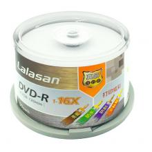 錸德(LALASAN) 打印炫彩可打印 DVD-R 16速4.7G 空白光盤/光碟/刻錄盤 桶裝50片