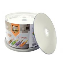 錸德(LALASAN) 打印炫彩可打印 DVD-R 16速4.7G 空白光盤/光碟/刻錄盤 桶裝50片