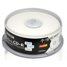 錸德(RITEK) 臺(tái)產(chǎn)黑膠音樂盤可打印 CD-R 52速700M 空白光盤/光碟/刻錄盤/車載 桶裝25片