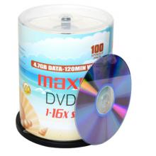 麥克賽爾（maxell）DVD-R光盤 刻錄光盤 光碟 空白光盤 M2系列16速4.7G 珍珠白桶裝100片