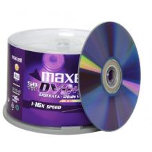 麥克賽爾（maxell）DVD+R光盤 刻錄光盤 光碟 空白光盤 可打印光盤 16速4.7G臺產 桶裝50片