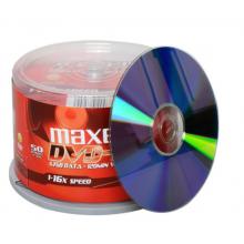 麥克賽爾（maxell）DVD-R光盤(pán) 刻錄光盤(pán) 光碟 空白光盤(pán) 16速4.7G臺(tái)產(chǎn) 商務(wù)金盤(pán)桶裝50片