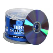  麥克賽爾（maxell）DVD+R光盤 刻錄光盤 光碟 空白光盤 16速4.7G 臺產(chǎn) 商務(wù)金盤桶裝50片