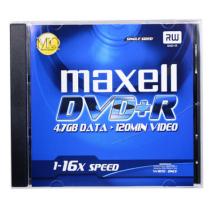 麥克賽爾（maxell）DVD+R光盤 刻錄光盤 光碟 空白光盤 16速4.7GB 1片盒裝，5盒/包