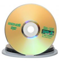麥克賽爾（maxell）DVD-R光盤 刻錄光盤 光碟 空白光盤 16速4.7G臺產(chǎn) 桶裝10片