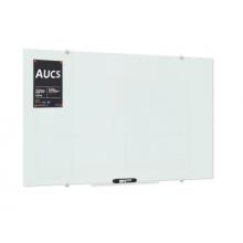 AUCS 60*90cm 玻璃白板 寫字板 辦公 會議磁性鋼化玻璃黑板掛式