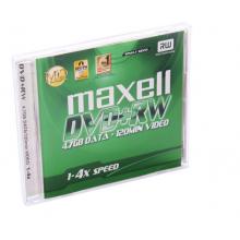 麥克賽爾（maxell）DVD+RW光盤 刻錄光盤 光碟 可擦寫空白光盤 4速4.7G臺產 1片盒裝