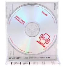 麥克賽爾（maxell）DVD+RW光盤 刻錄光盤 光碟 可擦寫空白光盤 4速4.7G臺產 1片盒裝
