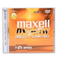 麥克賽爾（maxell）DVD-RW光盤 刻錄光盤 光碟 可擦寫空白光盤 2速4.7G臺產(chǎn) 單片裝