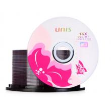 紫光（UNIS）DVD+R空白光盤(pán)/刻錄盤(pán) 碟之戀系列 16速4.7G 桶裝50片