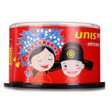 紫光（UNIS）DVD-R空白光盤/刻錄盤 婚慶系列 16速4.7G 桶裝50片